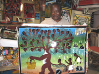 Mohamed Wasia Charinda no seu atelier, 2007